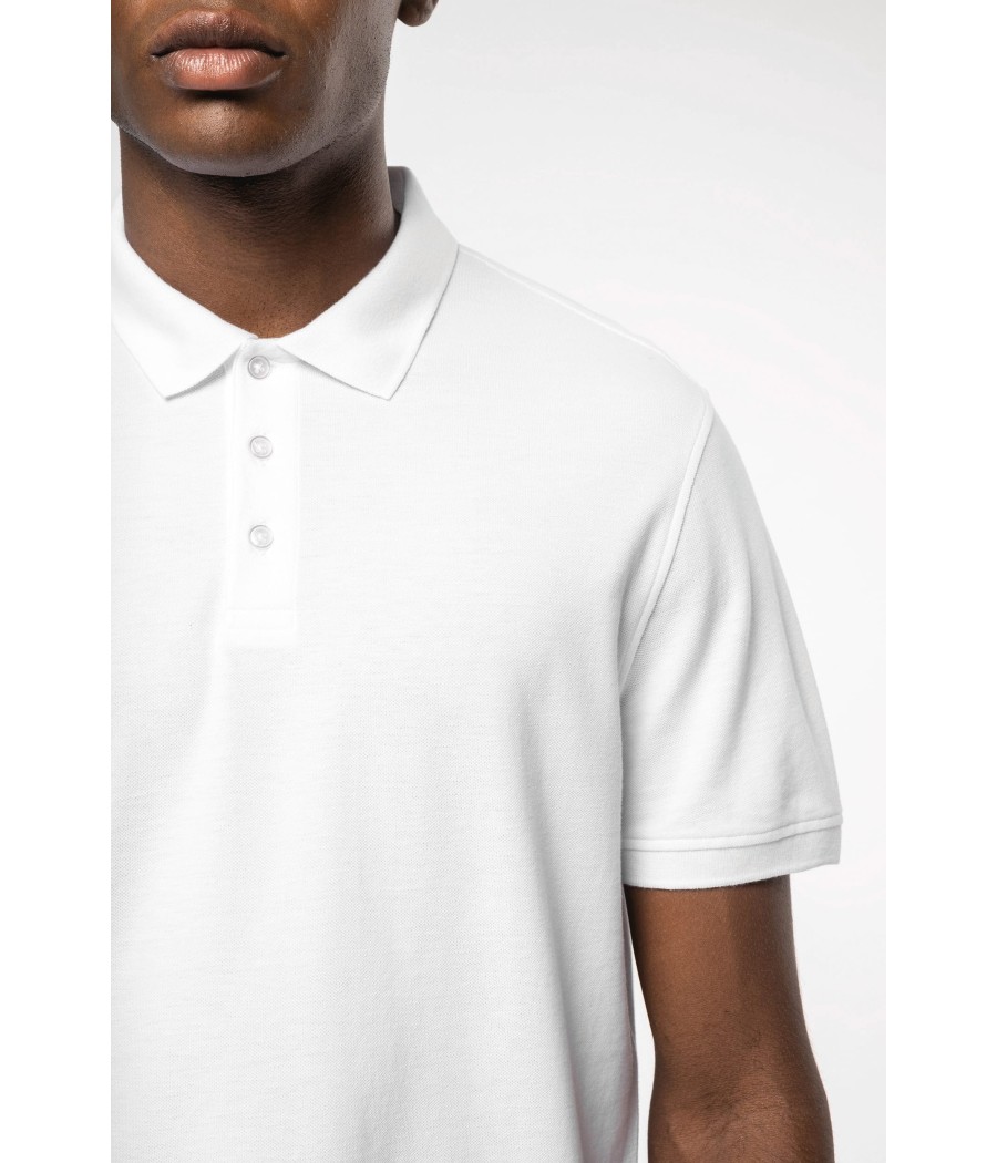 Polo piqué manches courtes homme
