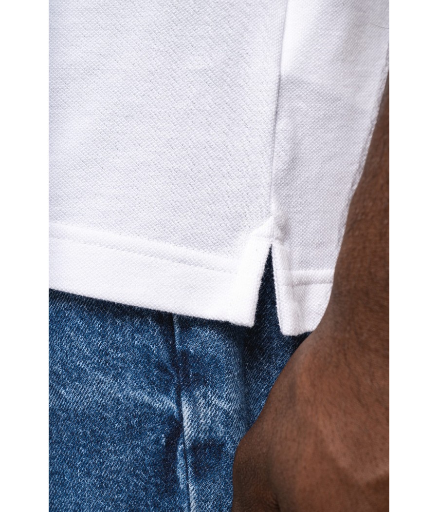 Polo piqué manches courtes homme