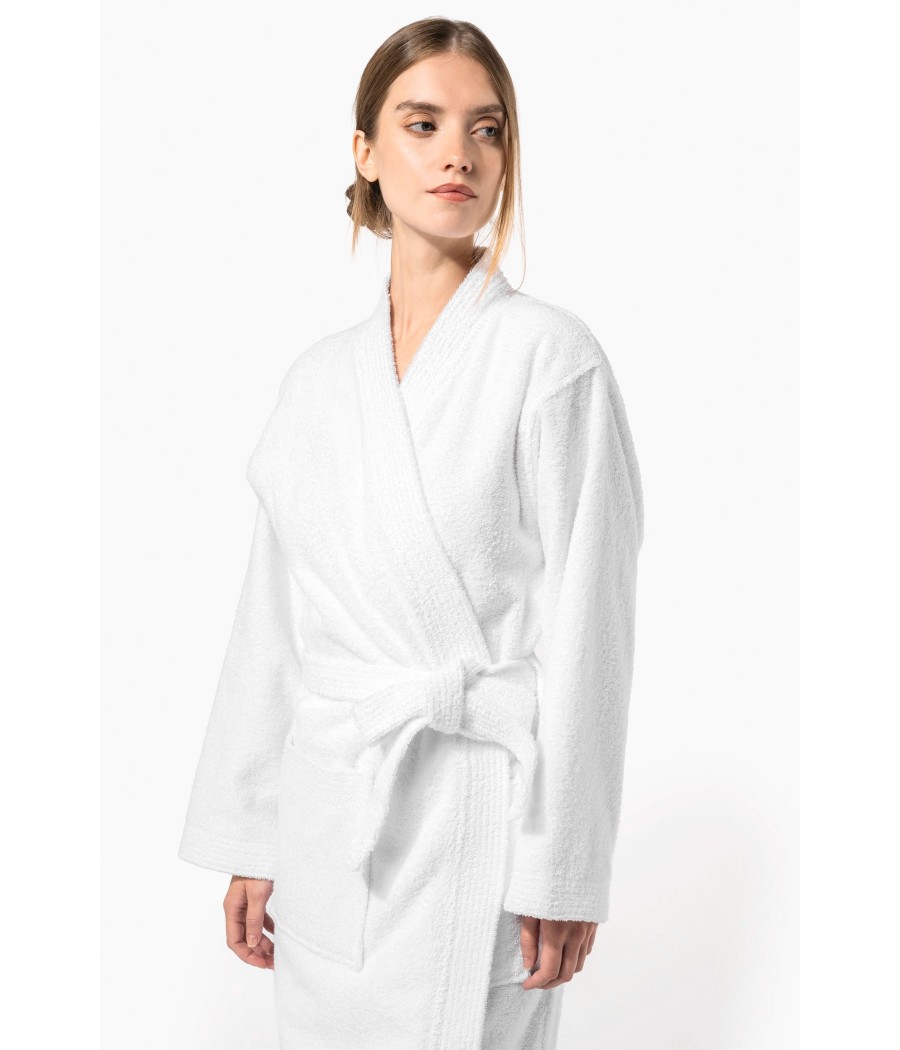 Peignoir col kimono