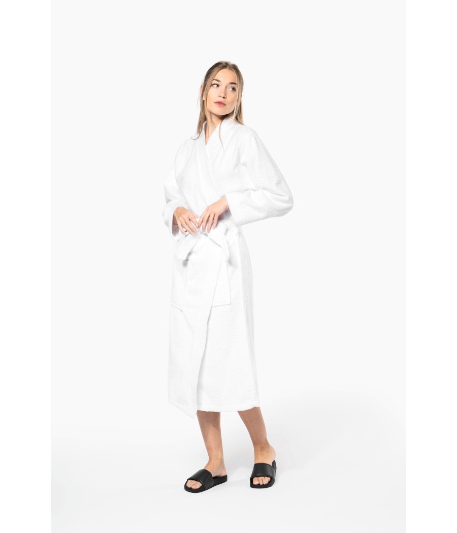 Peignoir col kimono