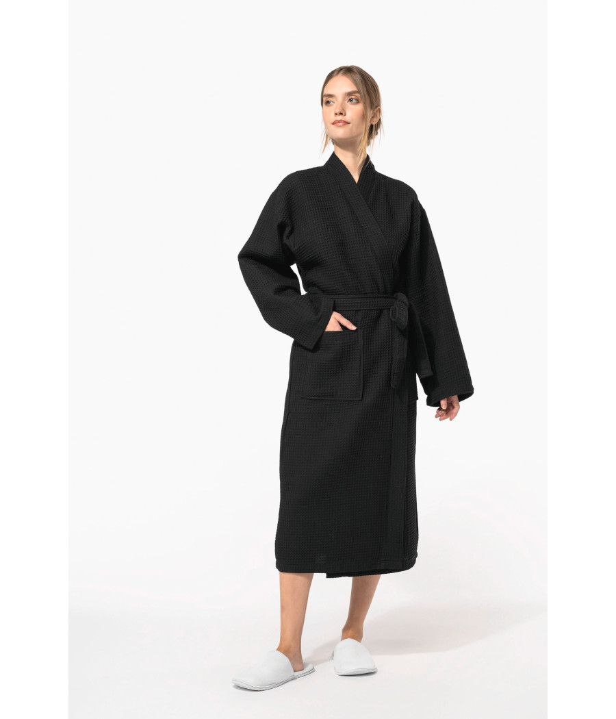 Peignoir kimono nid d'abeille