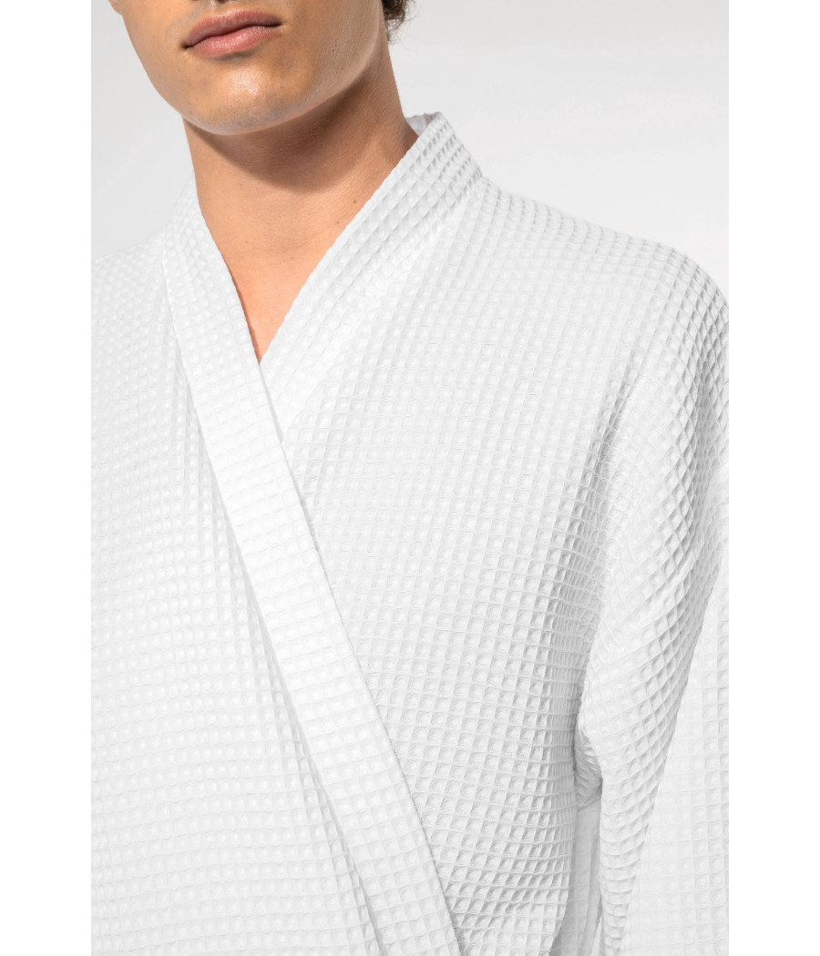 Peignoir kimono nid d'abeille