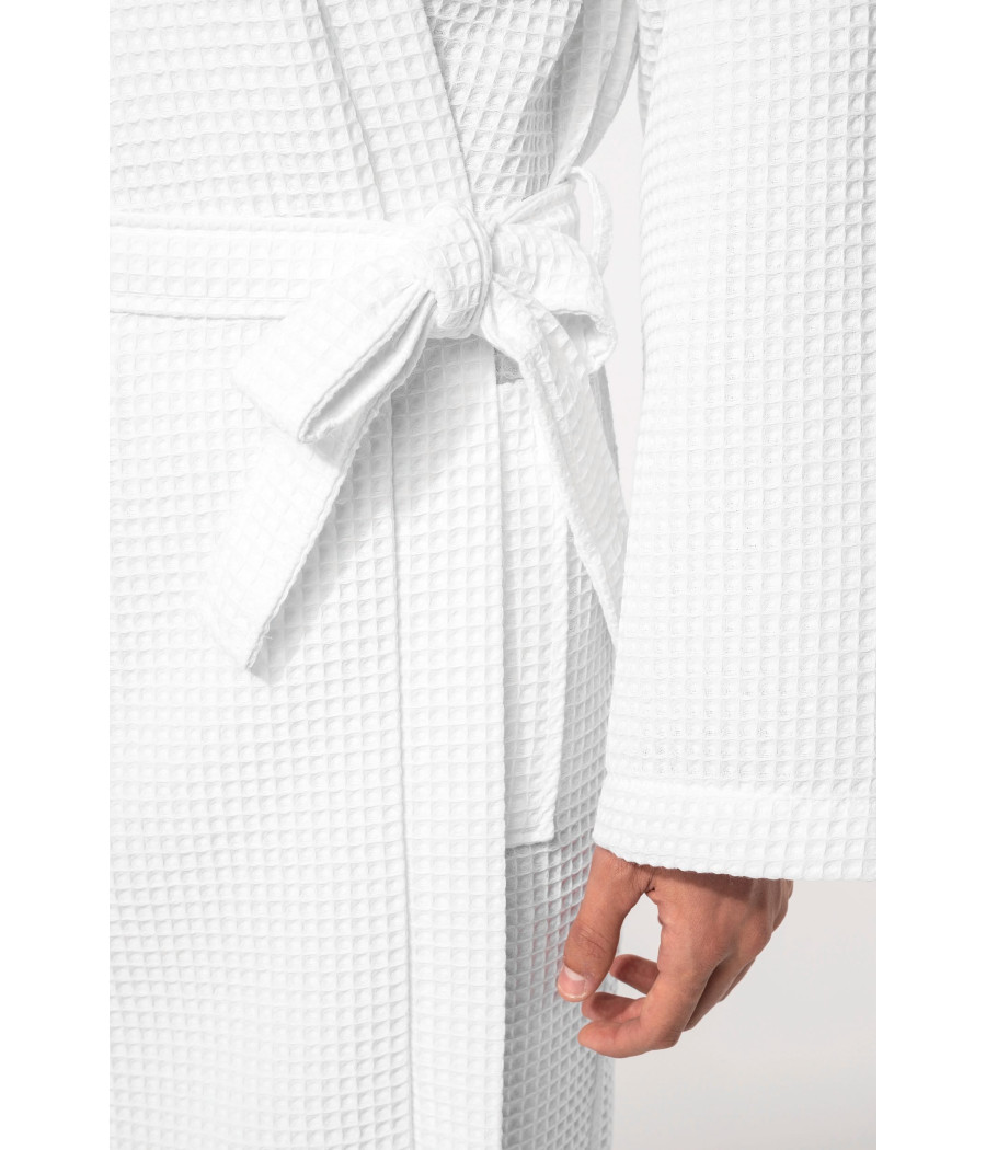 Peignoir kimono nid d'abeille