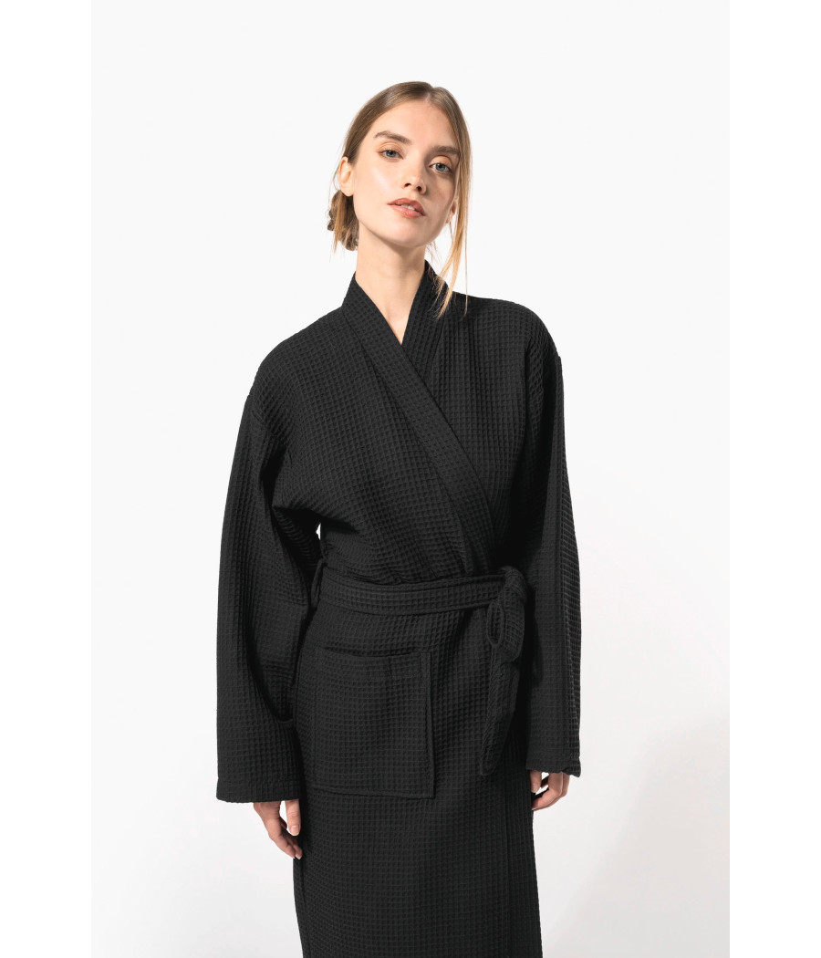 Peignoir kimono nid d'abeille