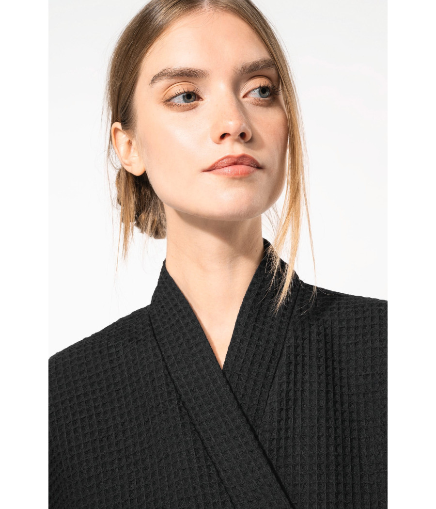 Peignoir kimono nid d'abeille