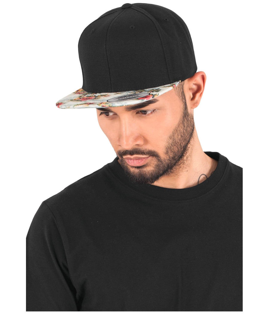 Casquette floral snapback