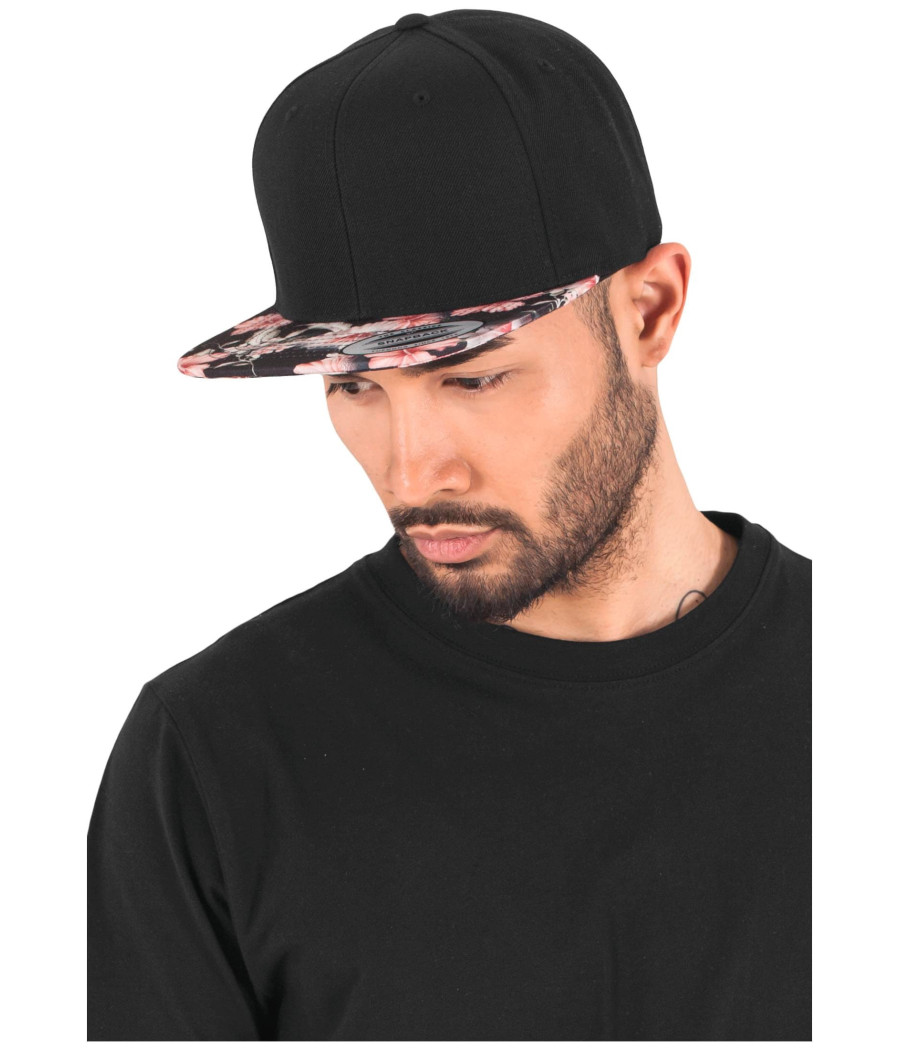 Casquette floral snapback