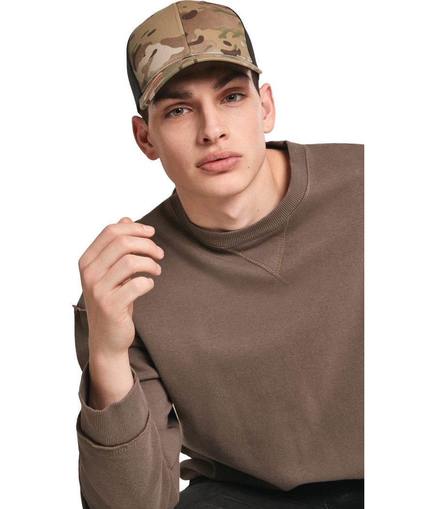 Casquette retro trucker multicam