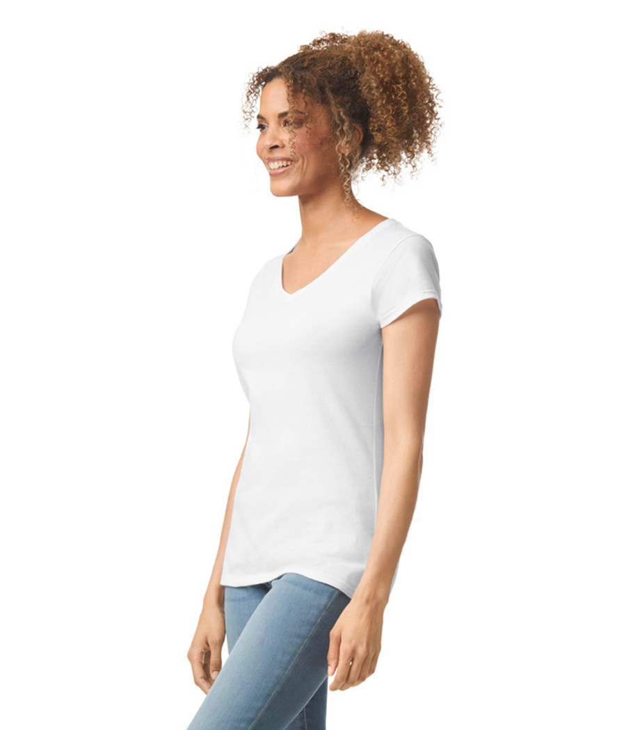 T-shirt femme col v Softstyle