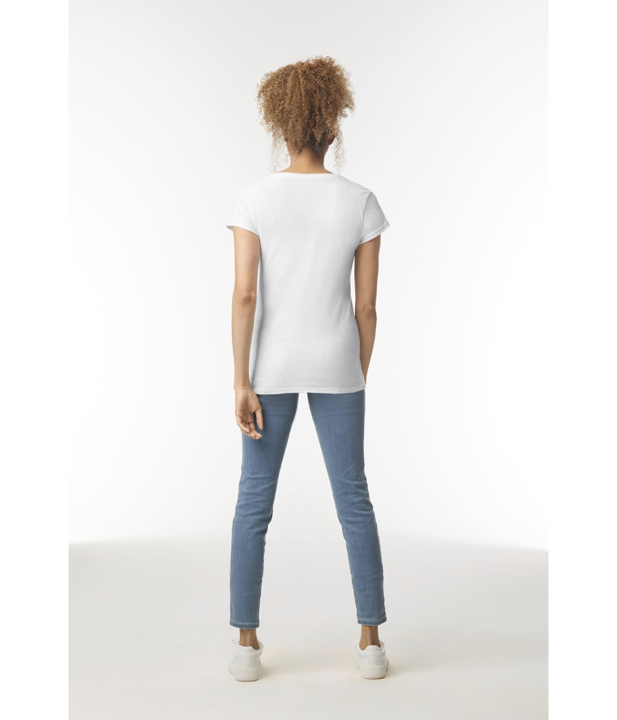 T-shirt femme col v Softstyle