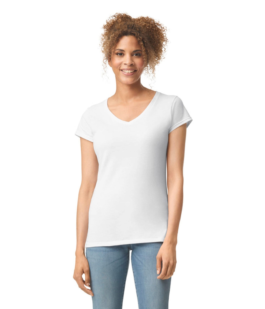 T-shirt femme col v Softstyle