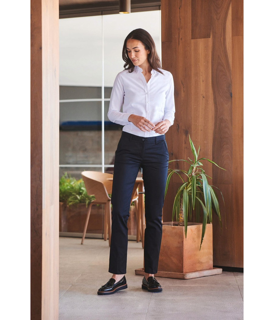 Pantalon chino femme 65/35