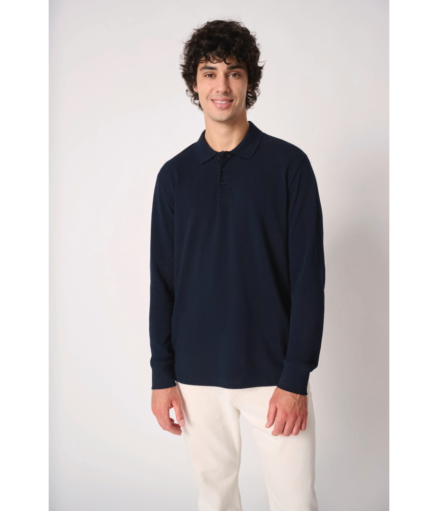 Polo piqué LSL homme