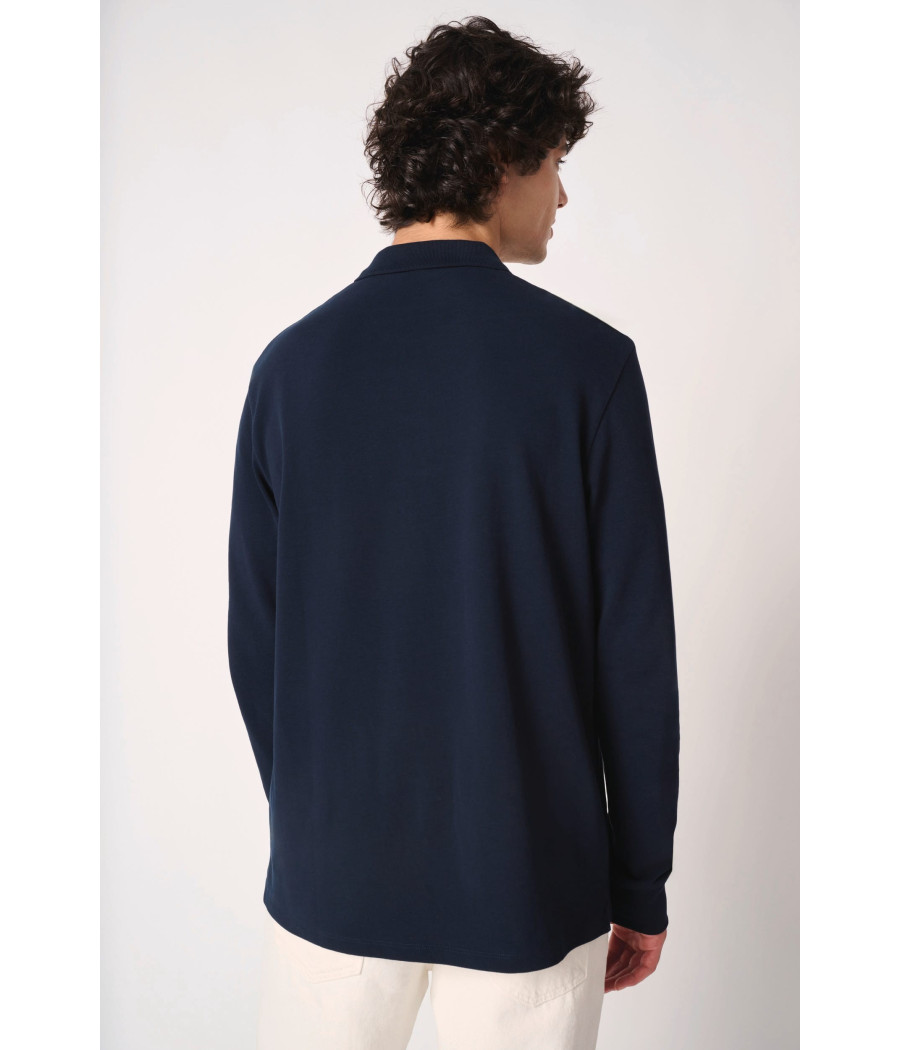 Polo piqué LSL homme