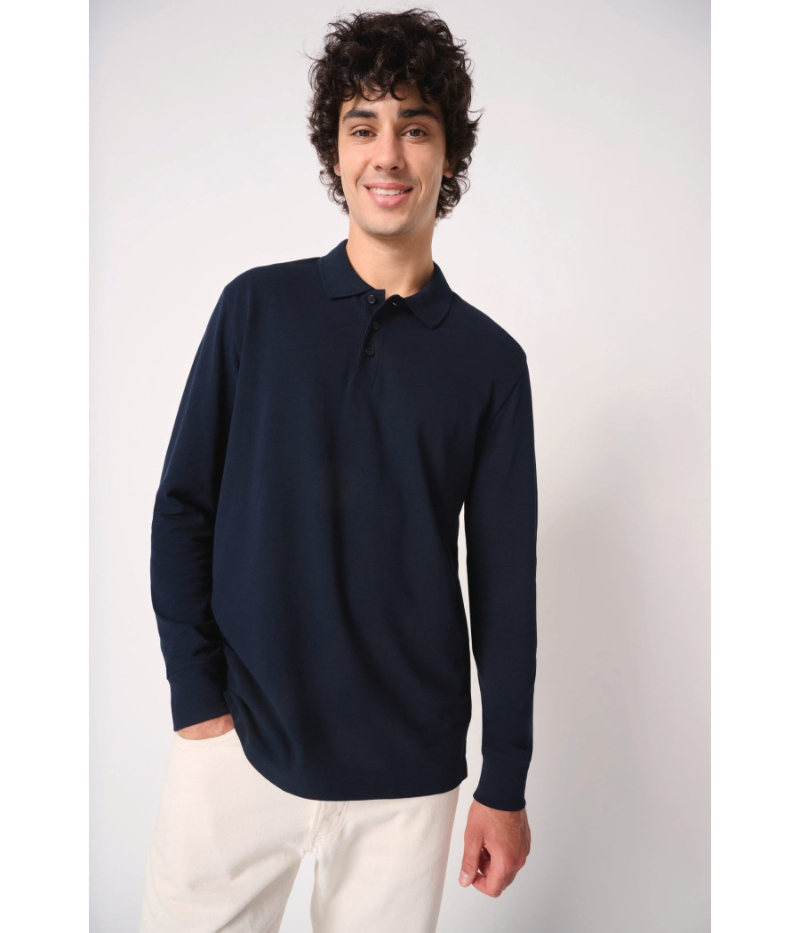 Polo piqué LSL homme