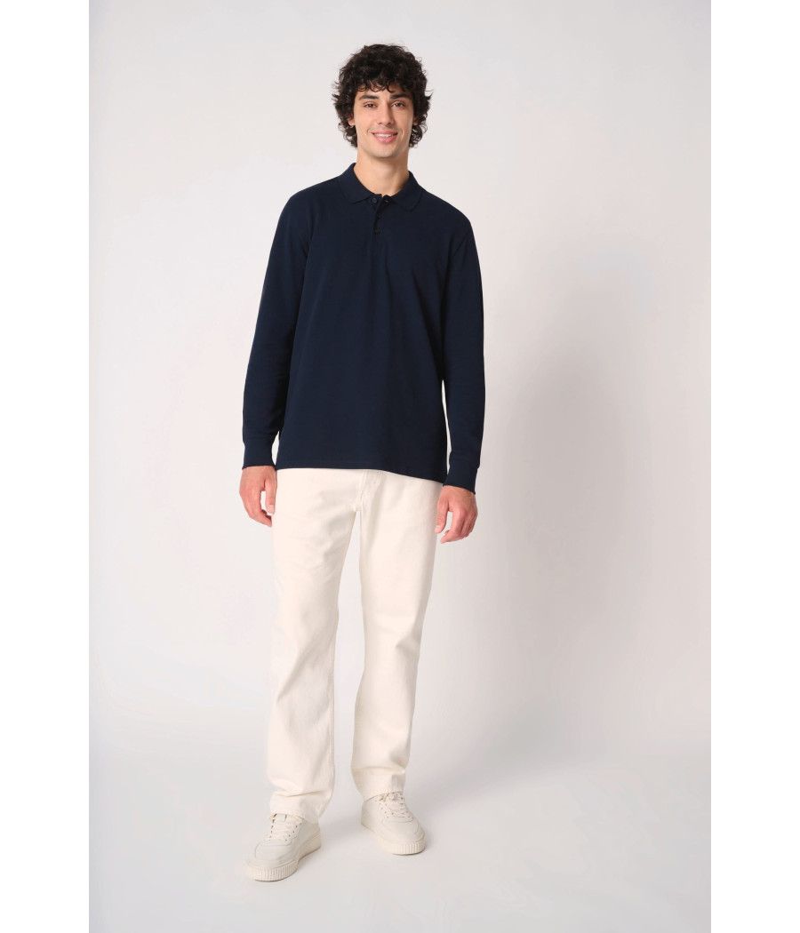 Polo piqué LSL homme
