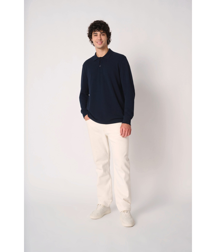 Polo piqué LSL homme