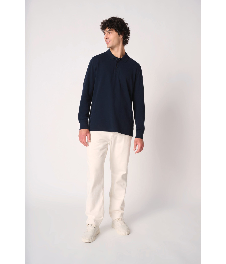 Polo piqué LSL homme