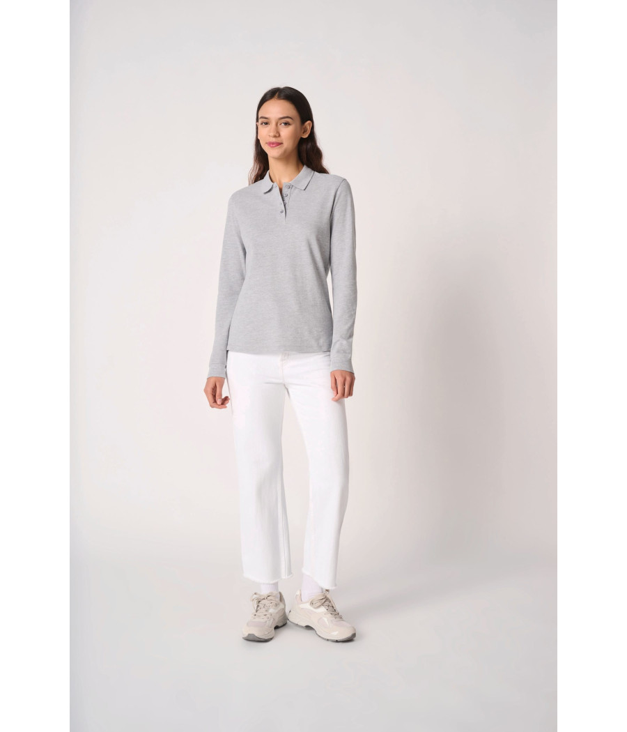 Polo piqué LSL femme