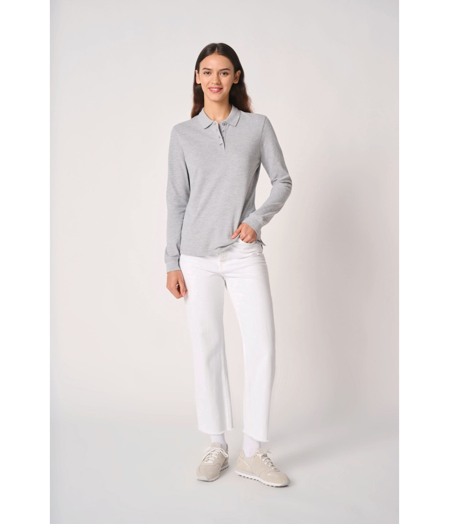 Polo piqué LSL femme