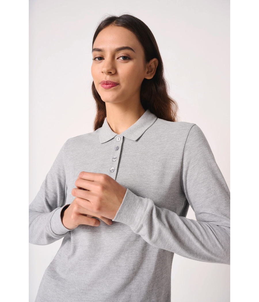 Polo piqué LSL femme