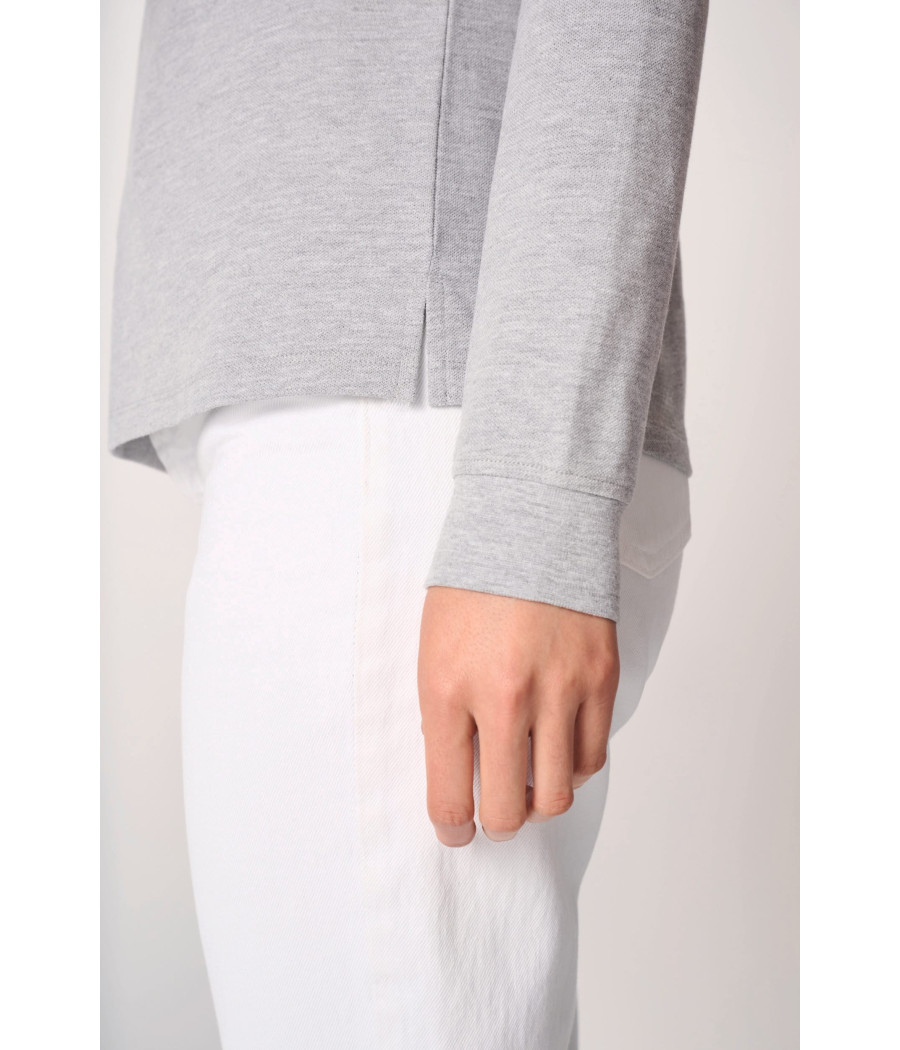 Polo piqué LSL femme