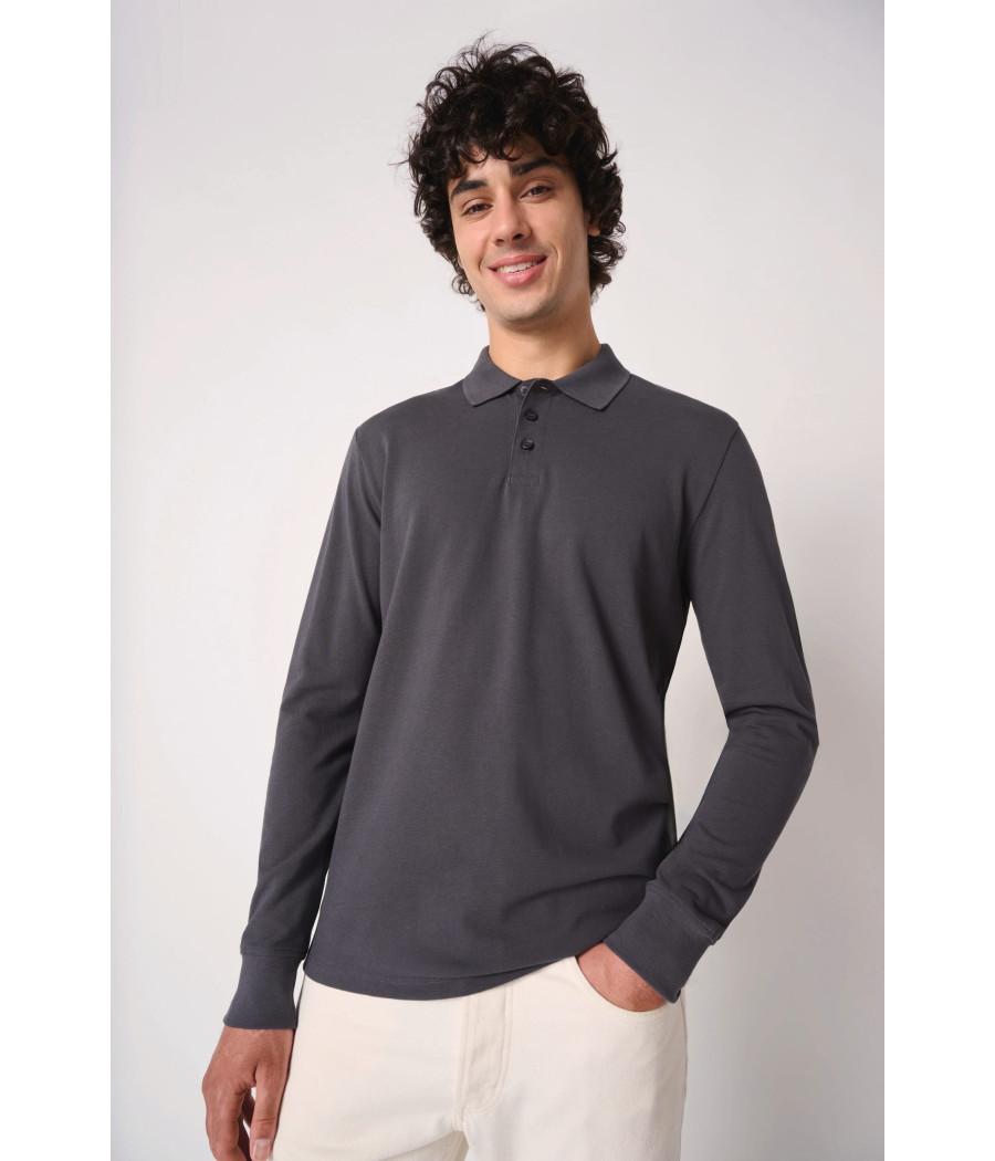Polo piqué LSL homme