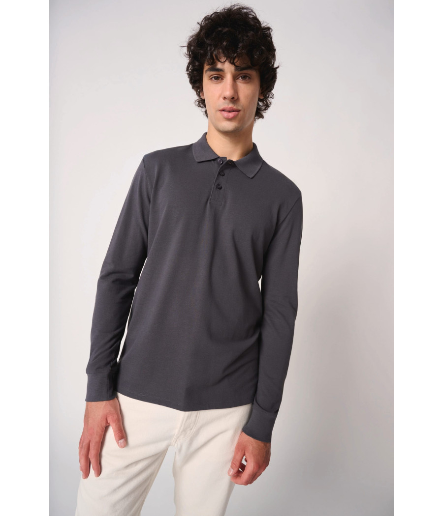 Polo piqué LSL homme