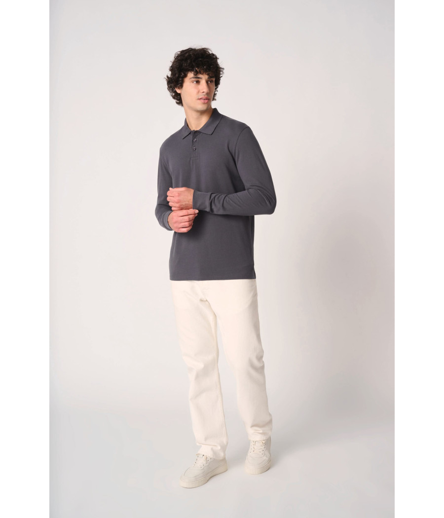 Polo piqué LSL homme