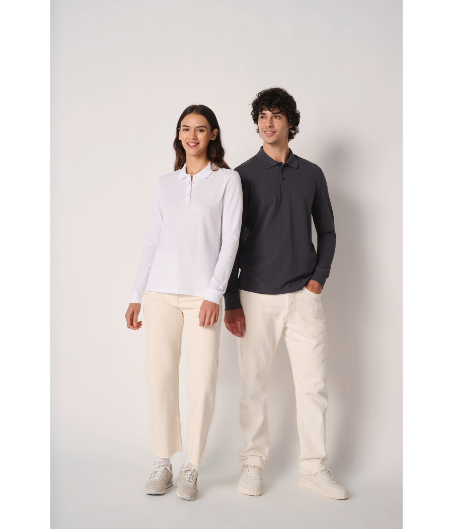 Polo piqué LSL homme