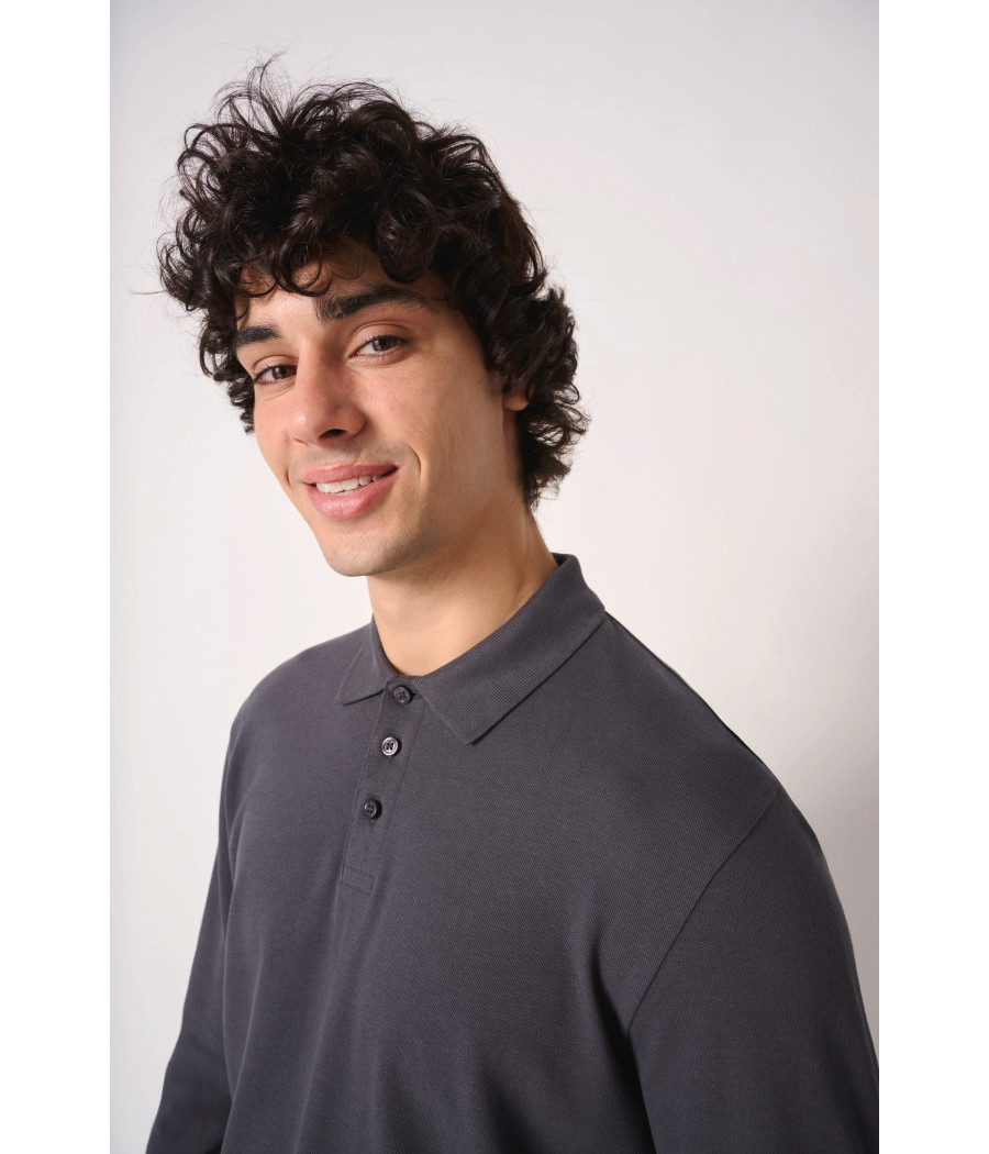 Polo piqué LSL homme