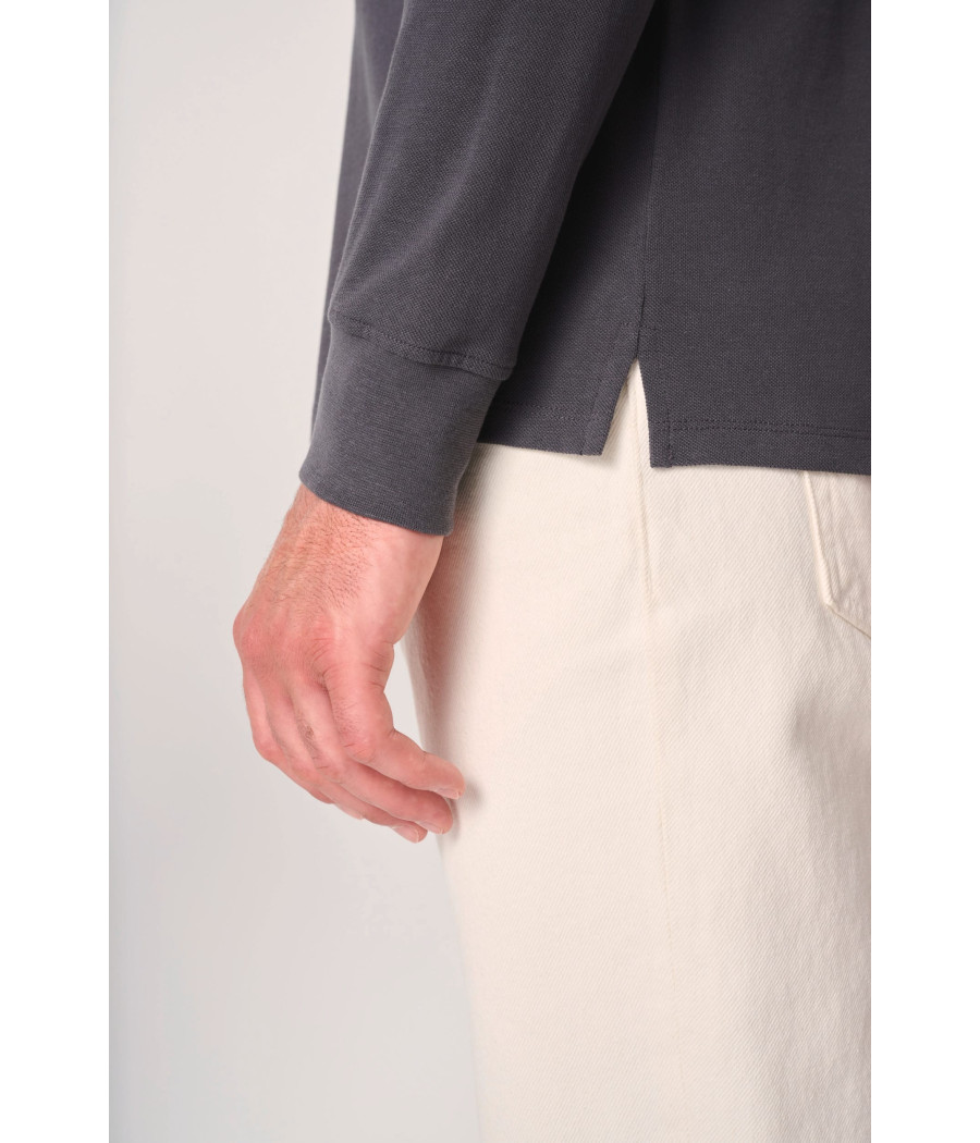 Polo piqué LSL homme