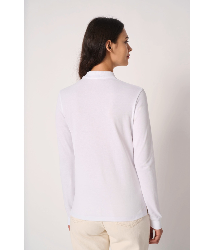 Polo piqué LSL femme