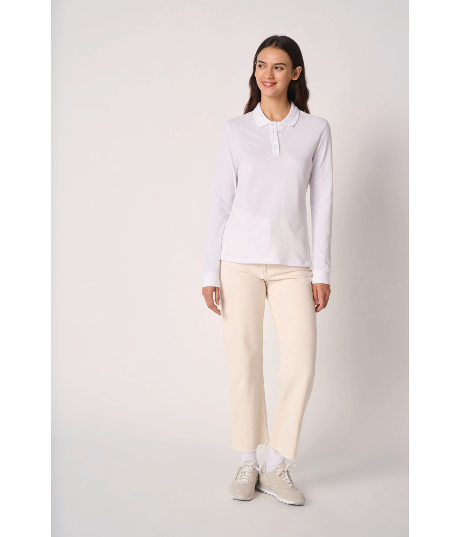 Polo piqué LSL femme