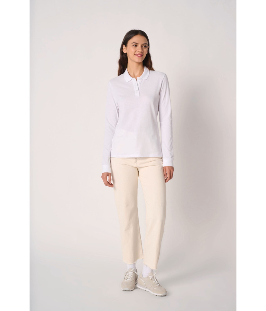 Polo piqué LSL femme