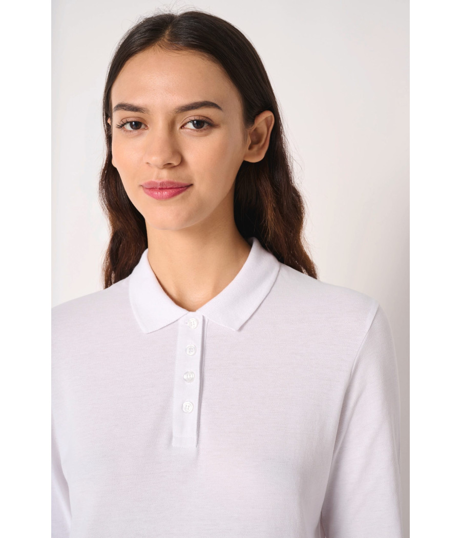 Polo piqué LSL femme