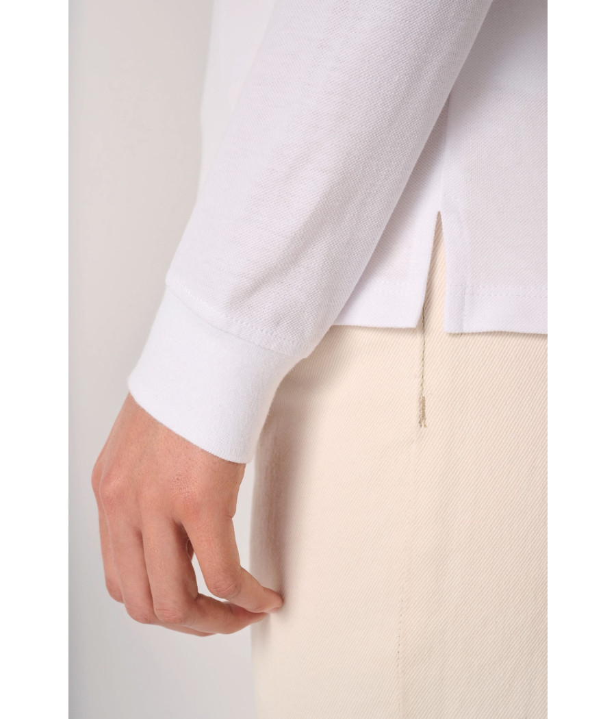 Polo piqué LSL femme