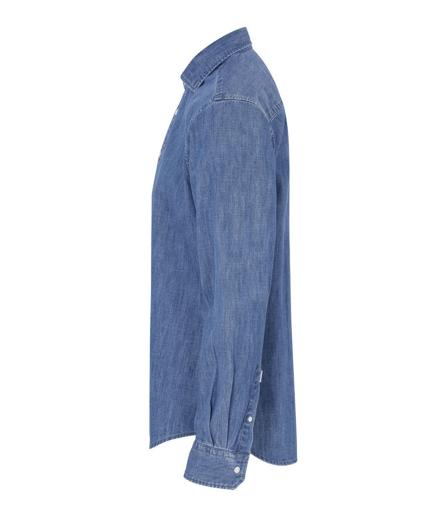 CHEMISE DENIM SLIM FIT HOMME - CERTIFIÉ GOTS