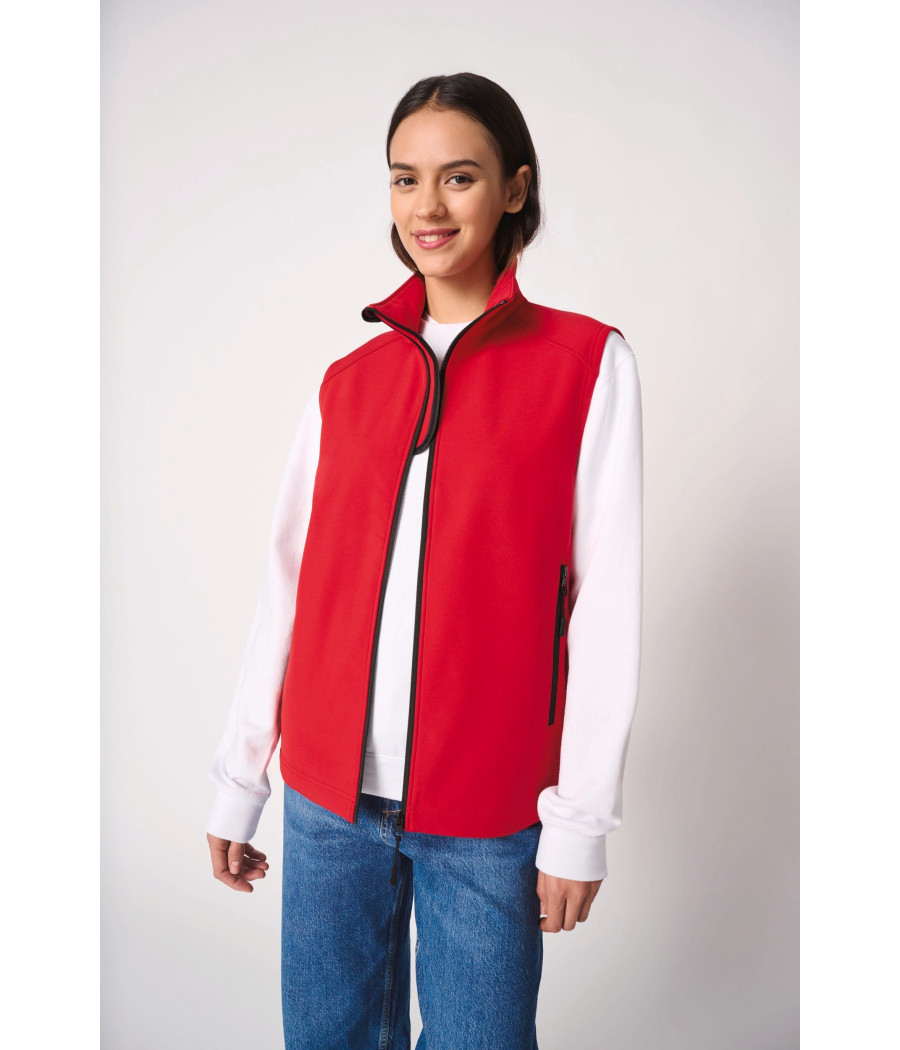 Bodywarmer softshell 2 couches unisexe