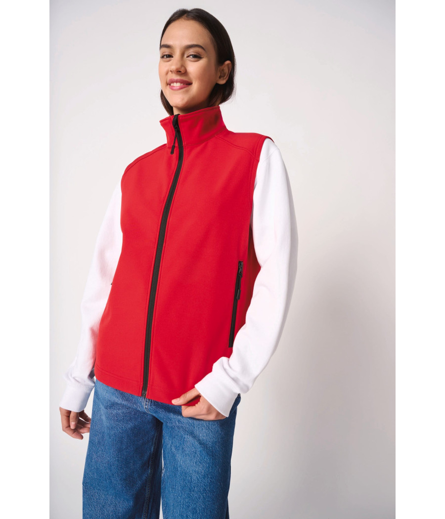 Bodywarmer softshell 2 couches unisexe