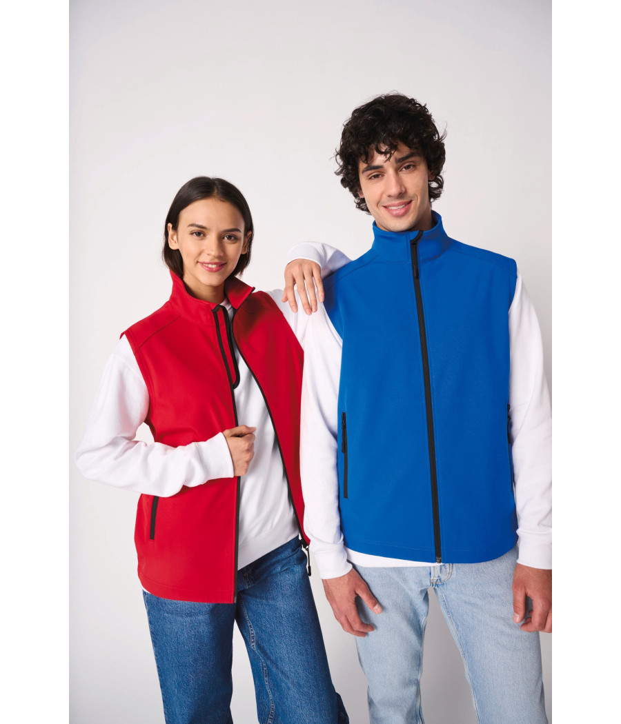 Bodywarmer softshell 2 couches unisexe