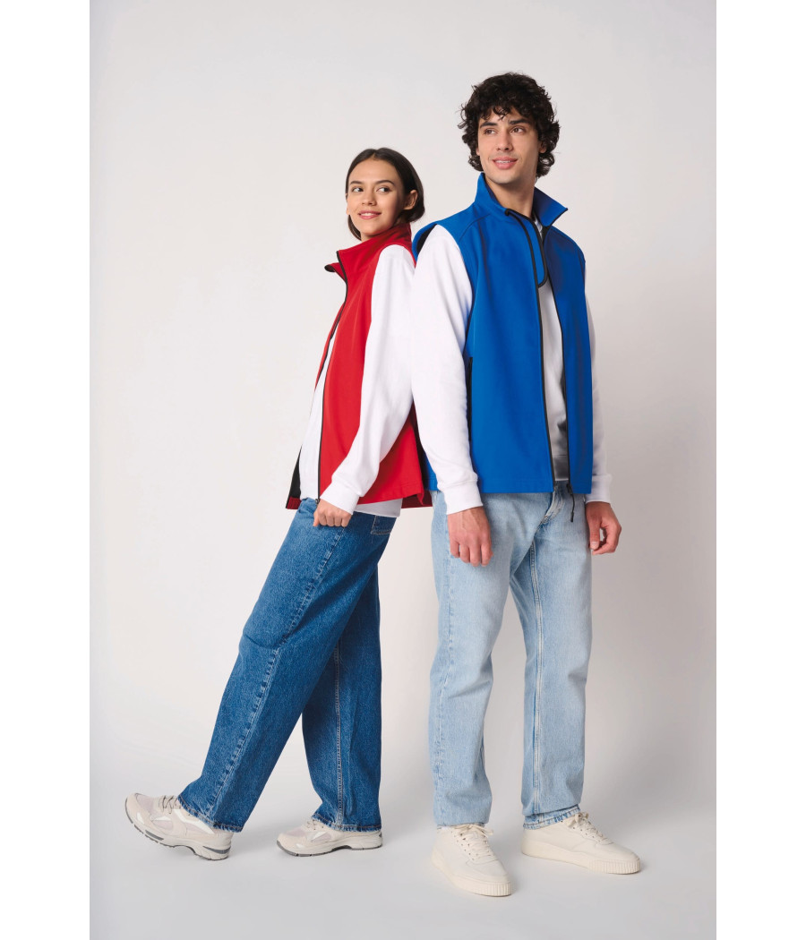 Bodywarmer softshell 2 couches unisexe