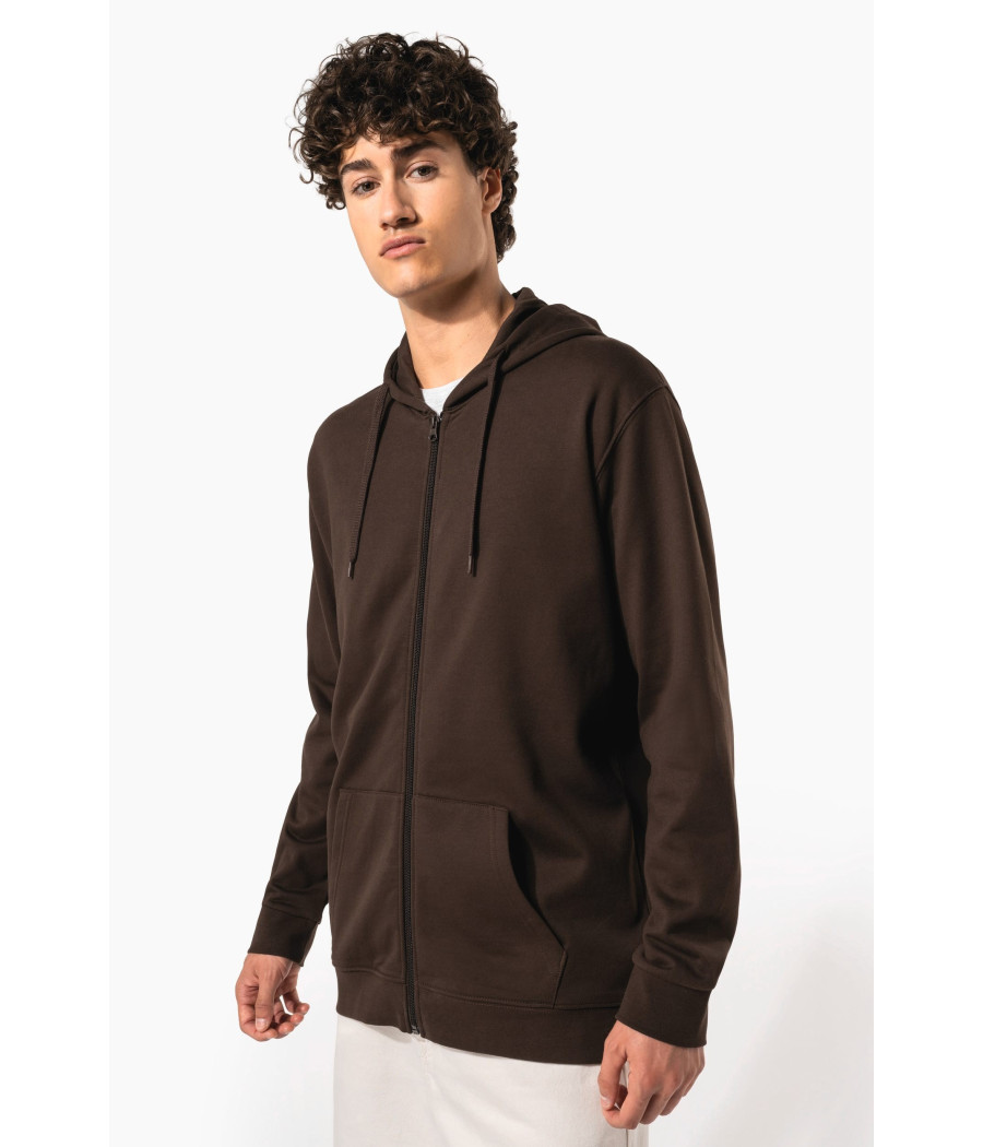 Sweat-shirt zippé capuche unisexe