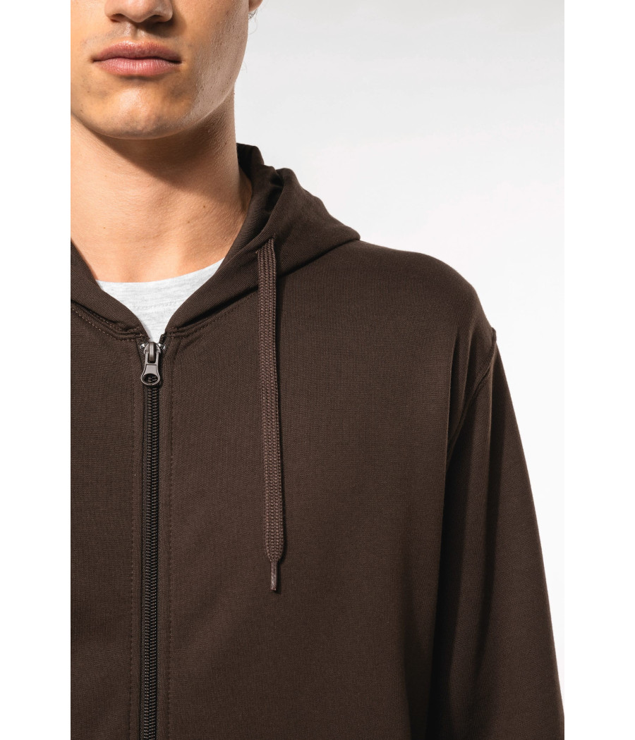 Sweat-shirt zippé capuche unisexe