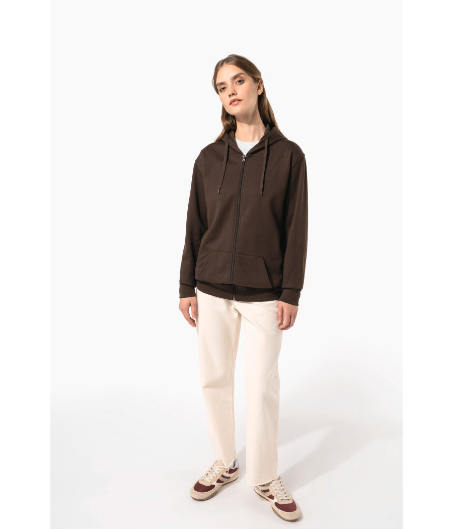 Sweat-shirt zippé capuche unisexe