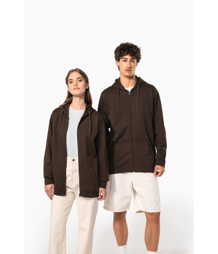 Sweat-shirt zippé capuche unisexe