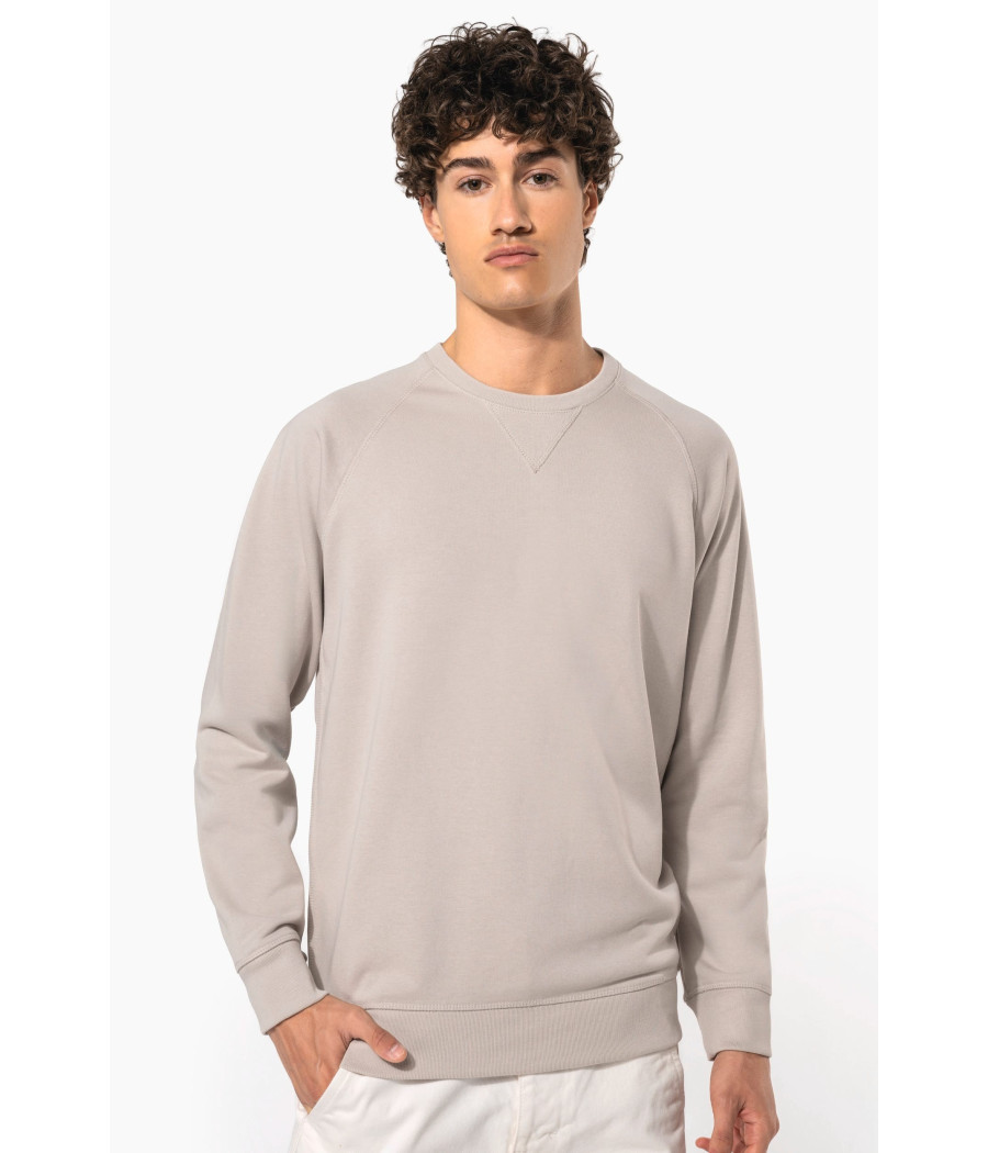Sweat-shirt Bio col rond manches raglan homme