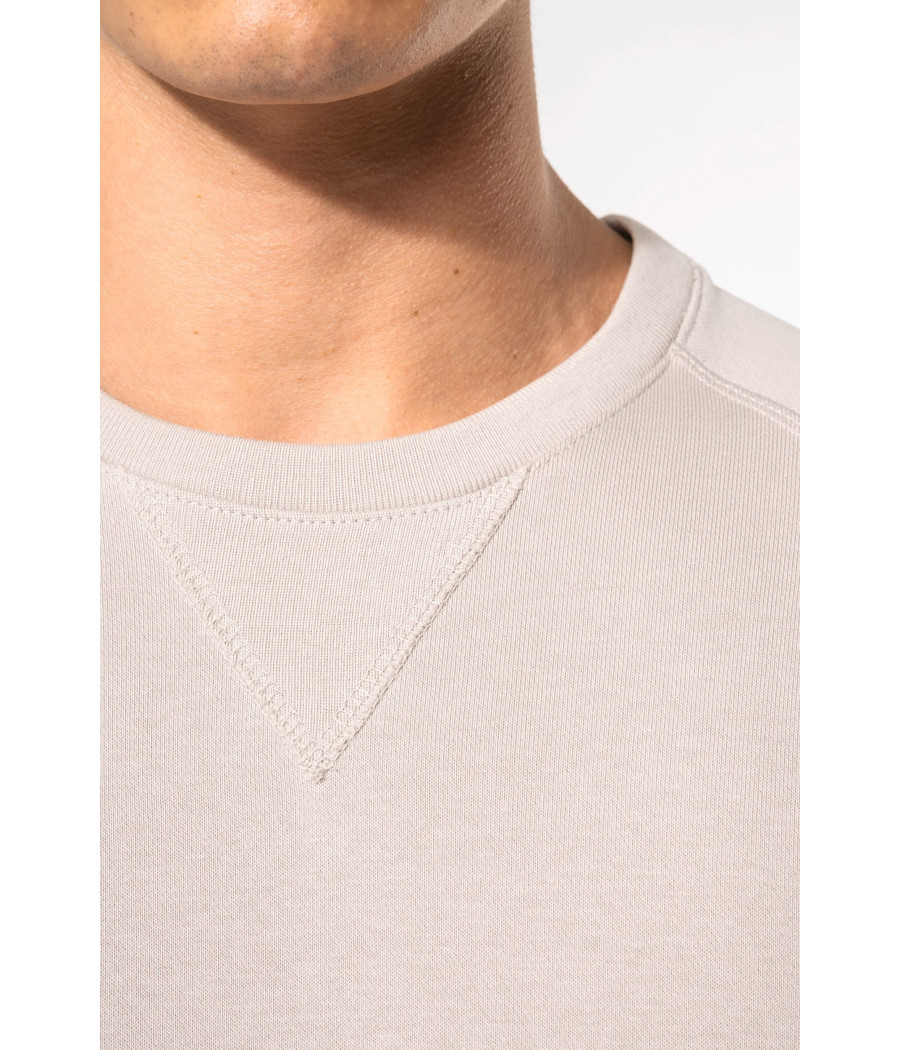 Sweat-shirt Bio col rond manches raglan homme