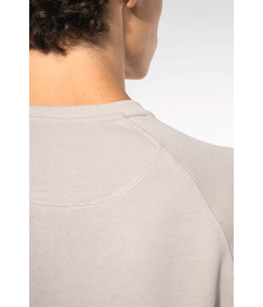 Sweat-shirt Bio col rond manches raglan homme