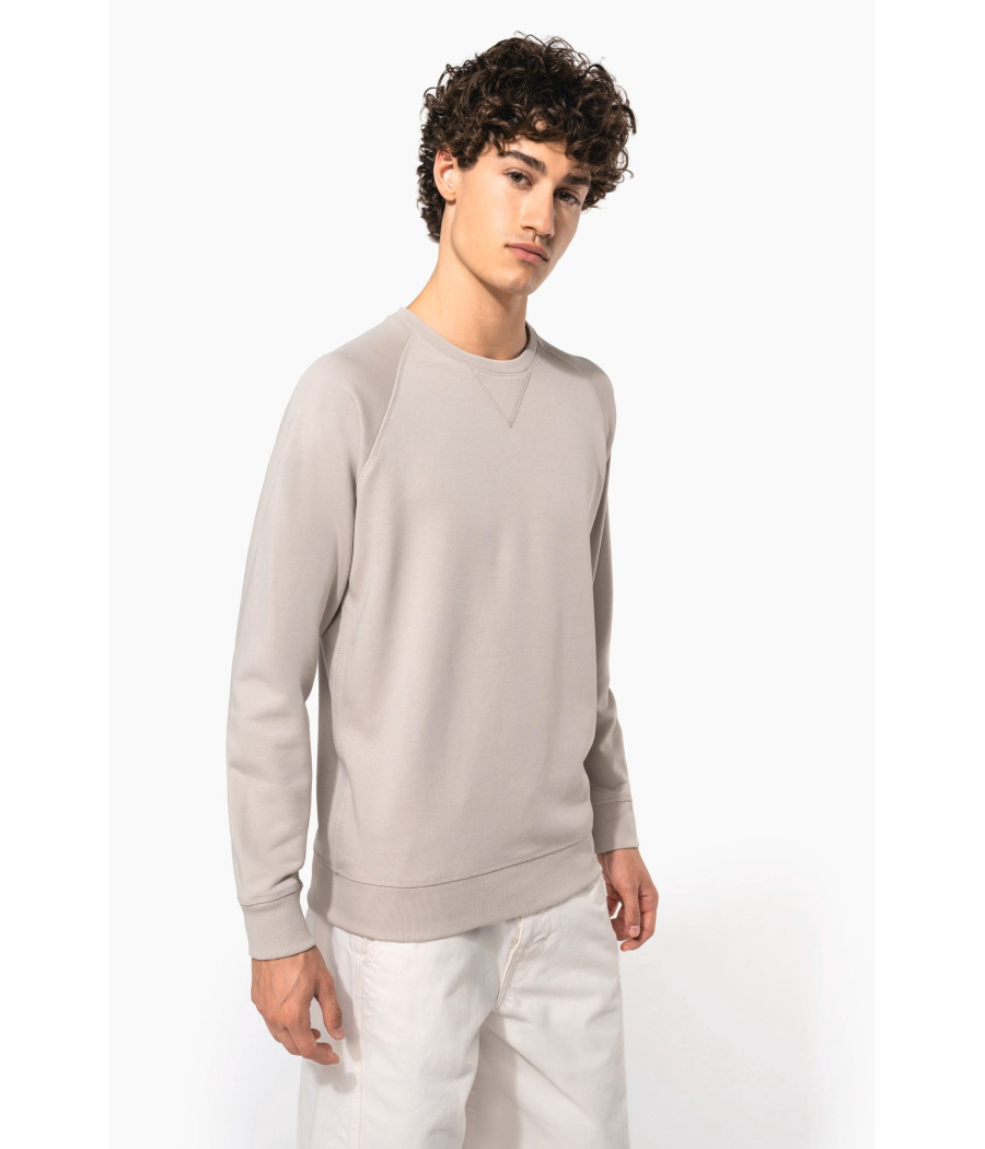 Sweat-shirt Bio col rond manches raglan homme